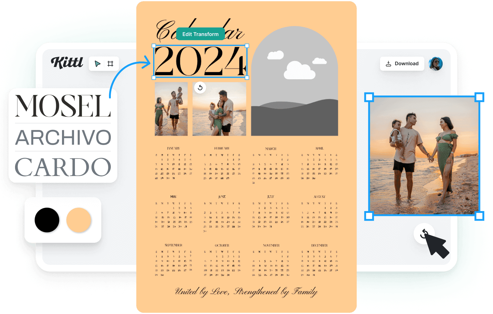 Free Calendar Maker: Design Custom Calendars - Kittl